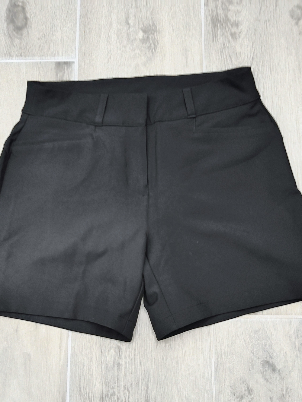 Adidas Women's Black Tailored High-Waist Shorts
